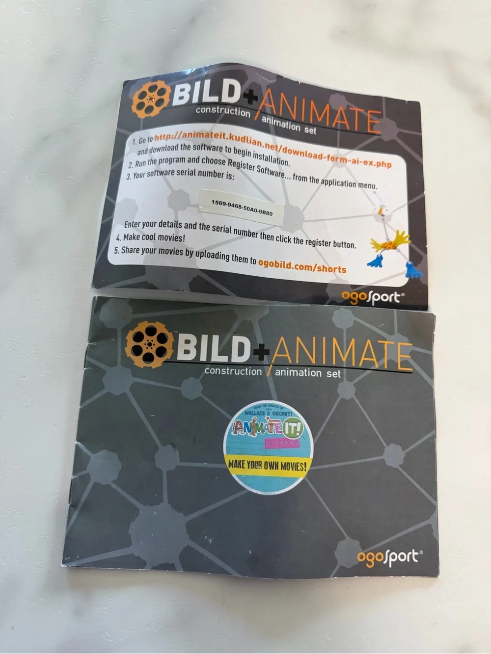 Build+Animate Colorful Toy Parts Pack - Bright Red, Blue, Yellow